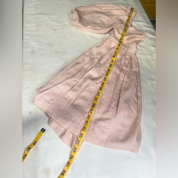 MABLE Soft pink LONDYN balloon sleeve‎ open back skater mini dress size S - Picture 16 of 16